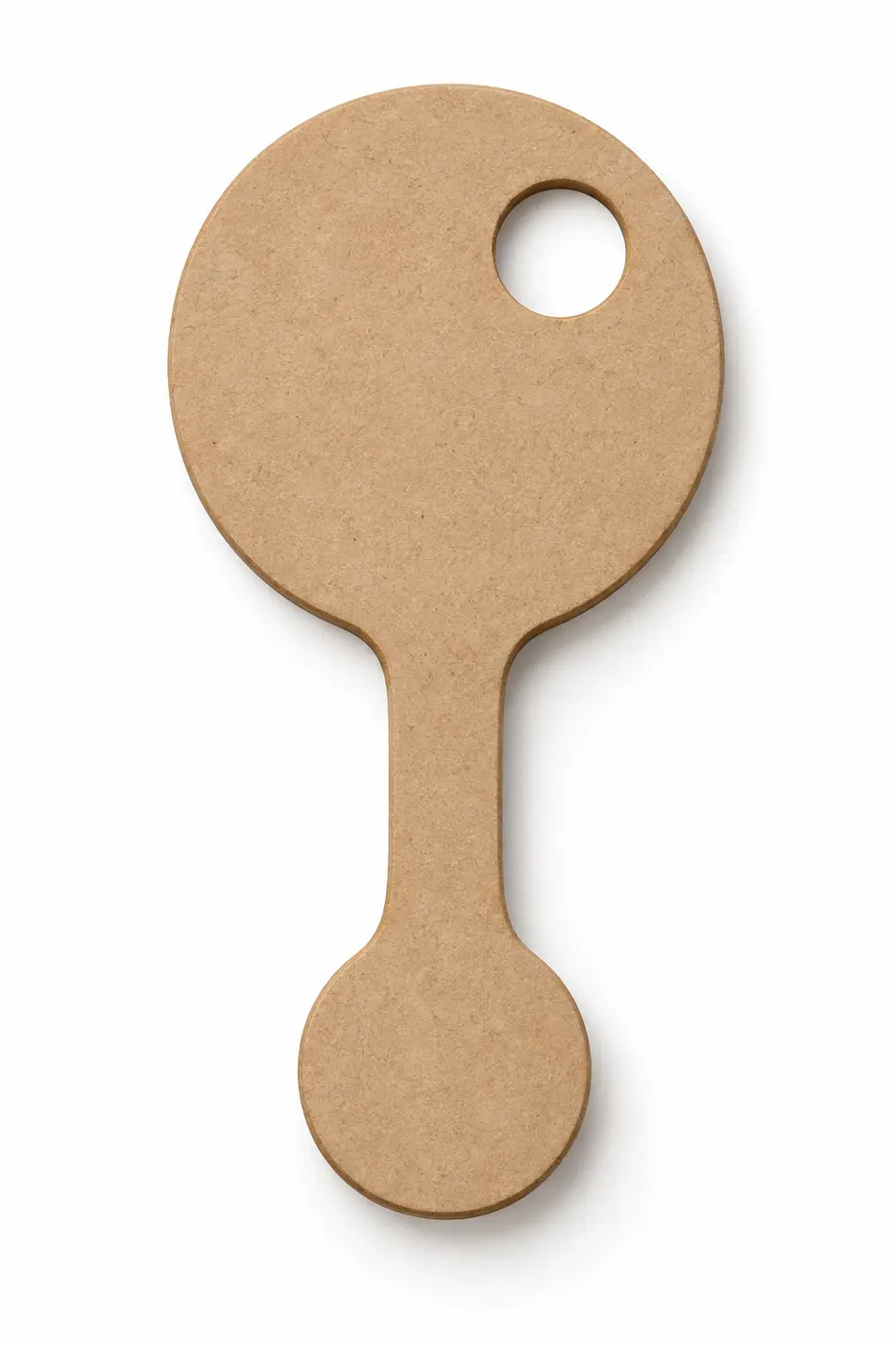 Baby Rattle unfinished MDF cutout