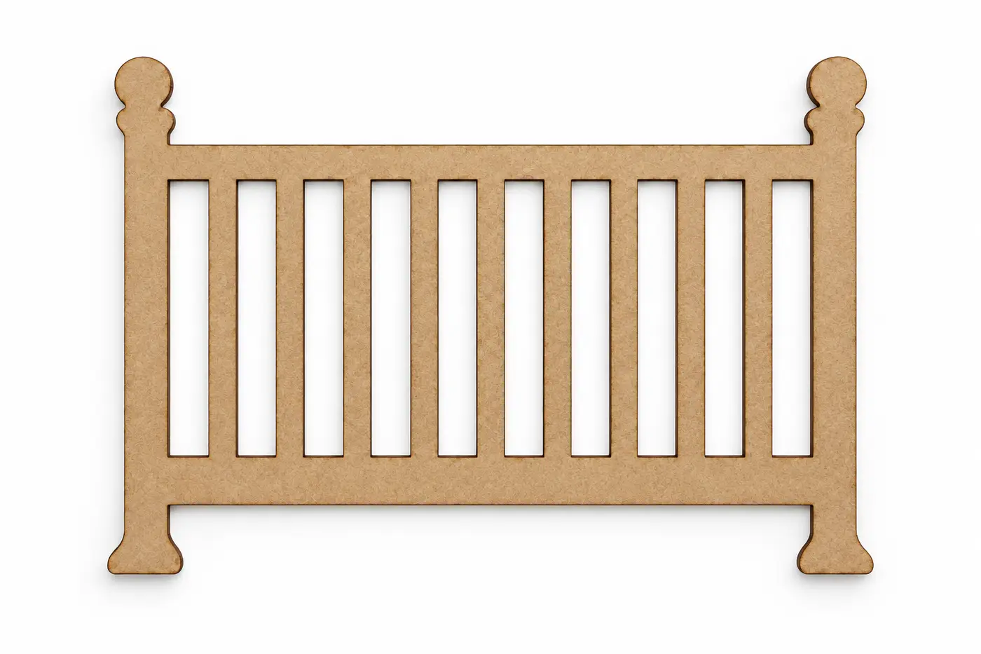Nursery Crib unfinished MDF cutout