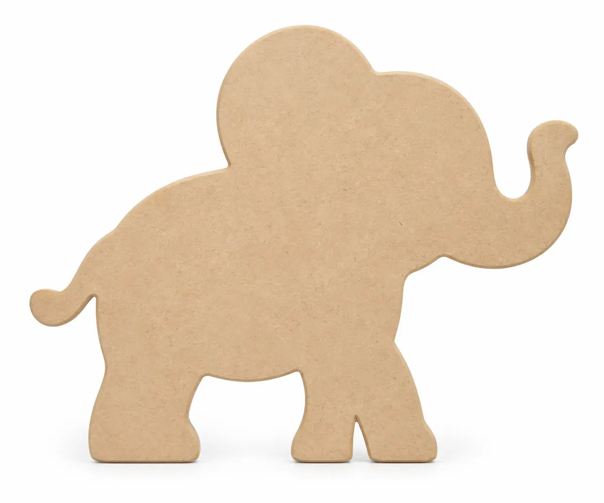 Nursery Elephant unfinished MDF cutout