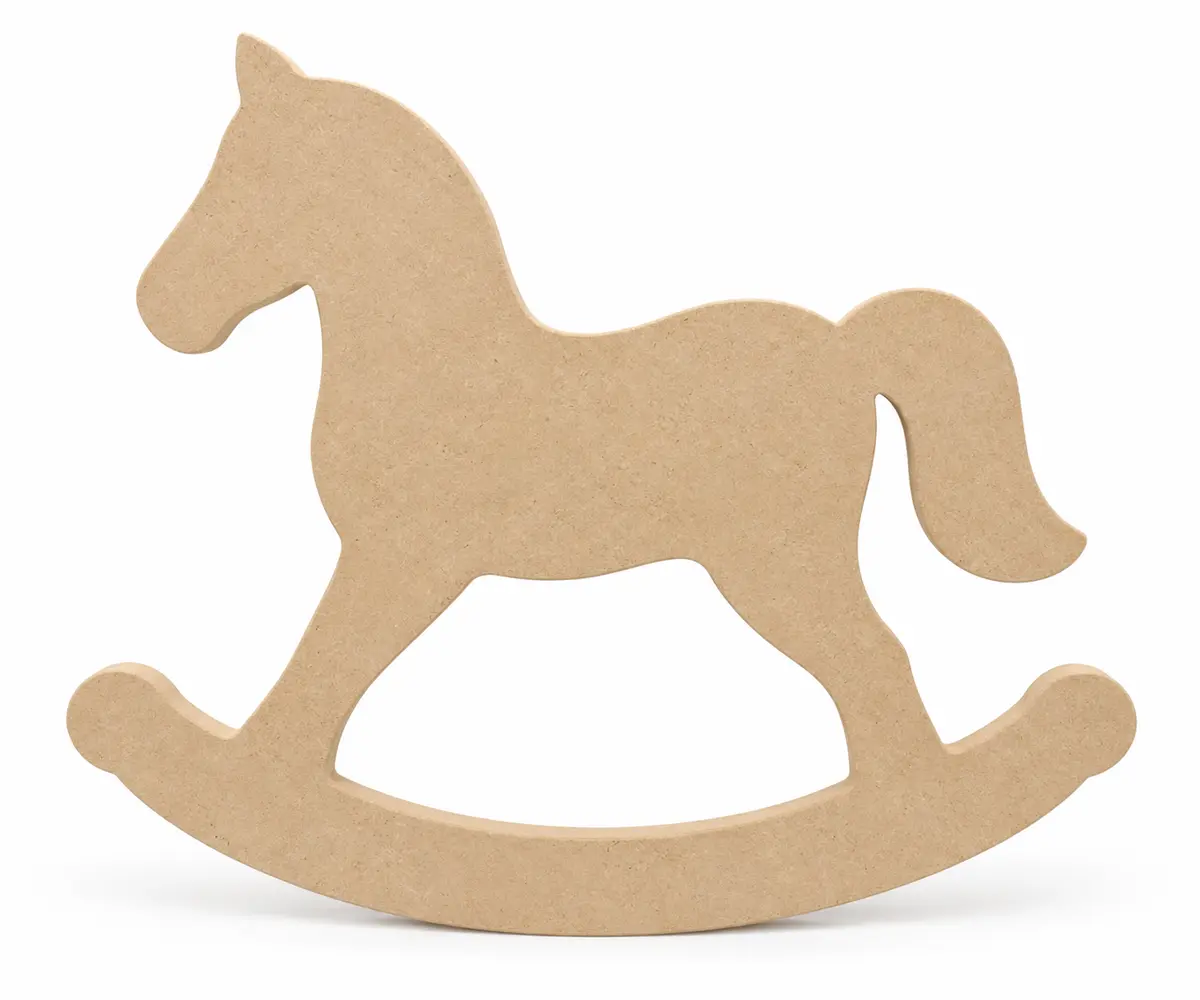 Rocking Horse unfinished MDF cutout