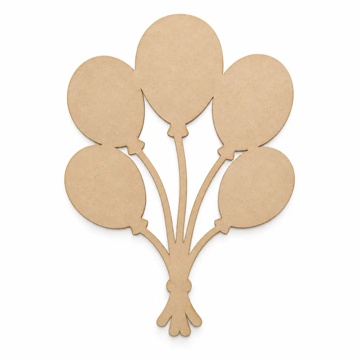 Birthday Balloons unfinished MDF cutout