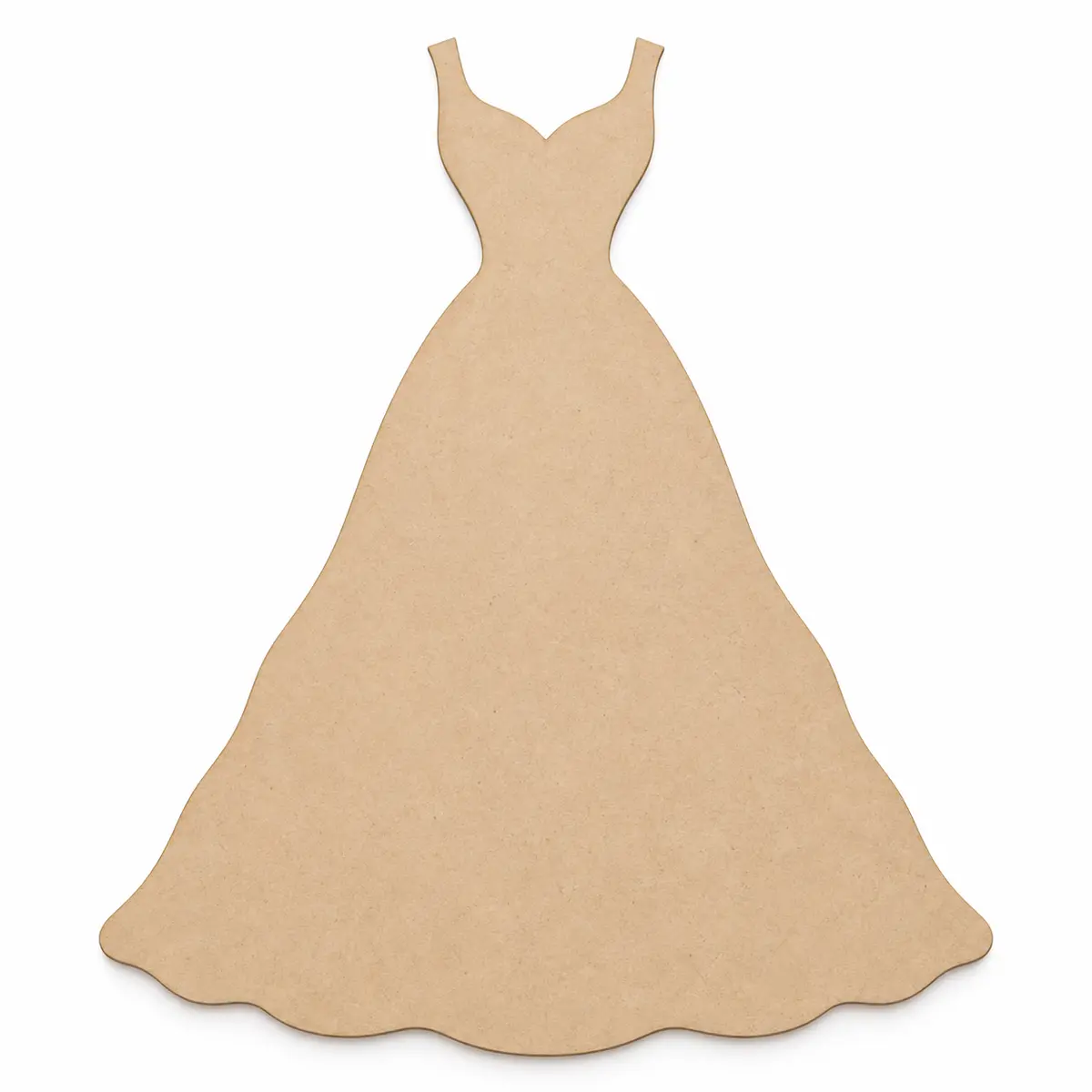 Bridal Gown unfinished MDF cutout
