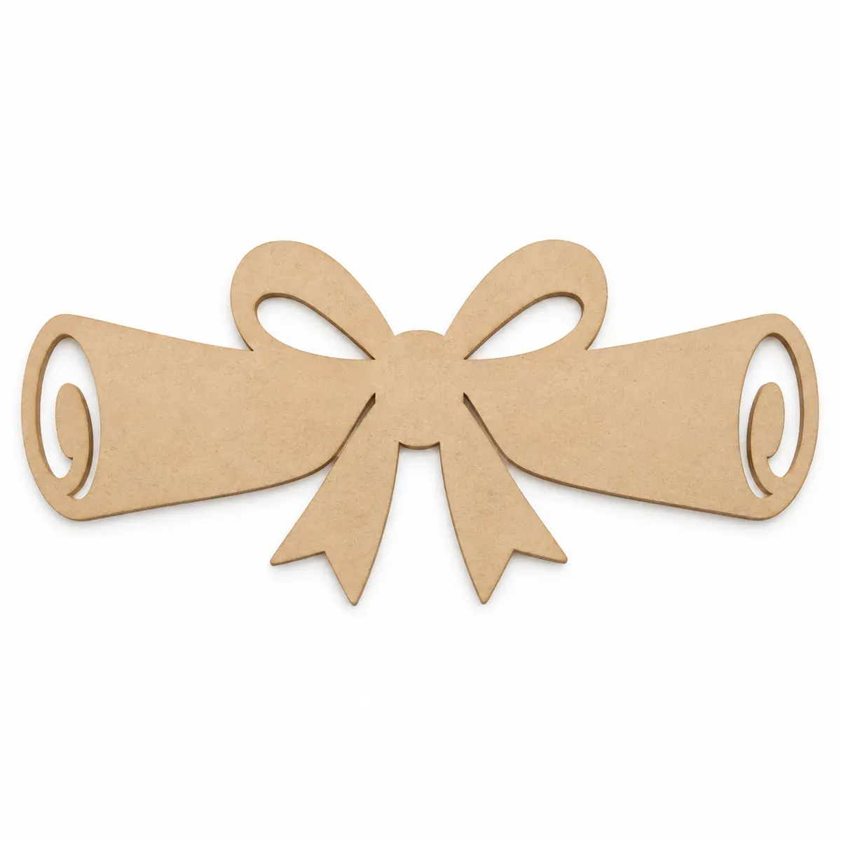 Graduation Diploma unfinished MDF cutout