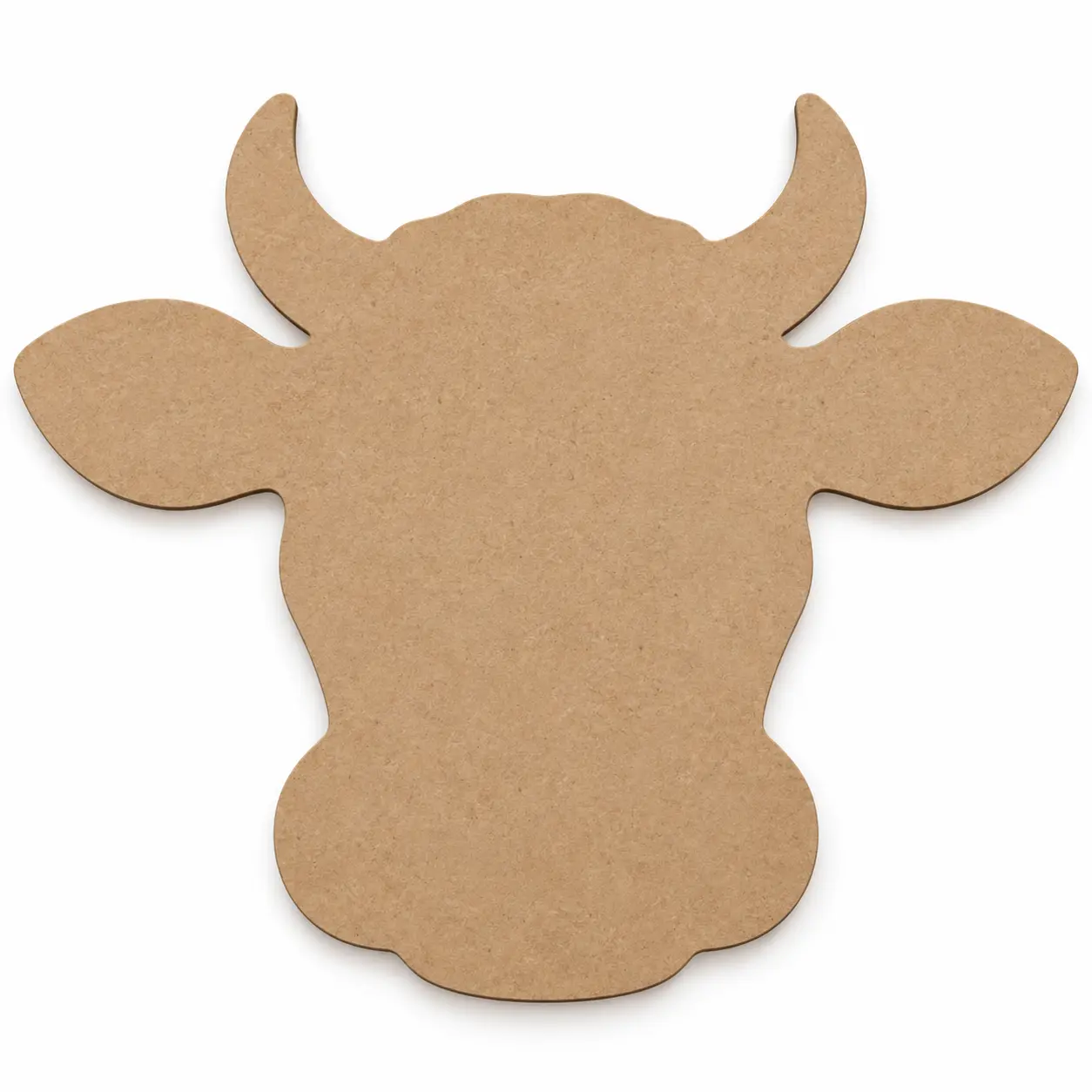 Cow Head unfinished MDF cutout