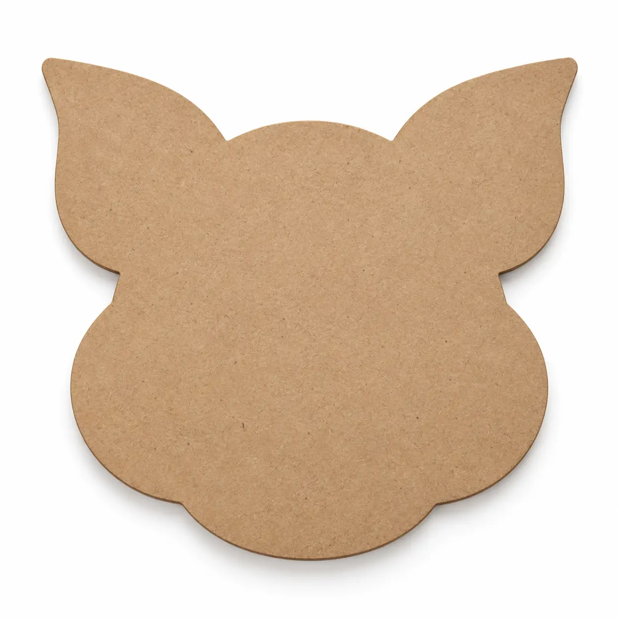 Pig Head unfinished MDF cutout