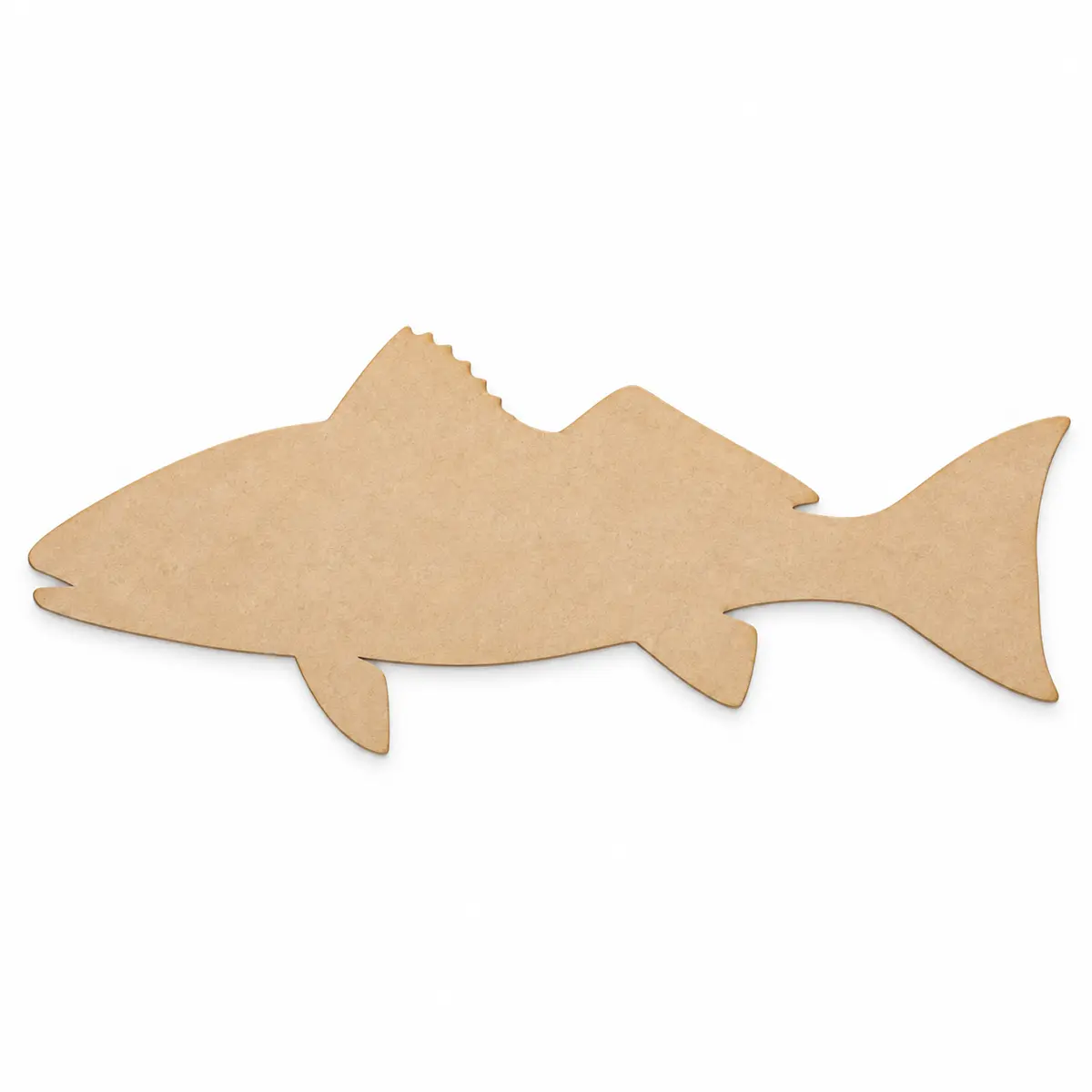 Redfish unfinished MDF cutout
