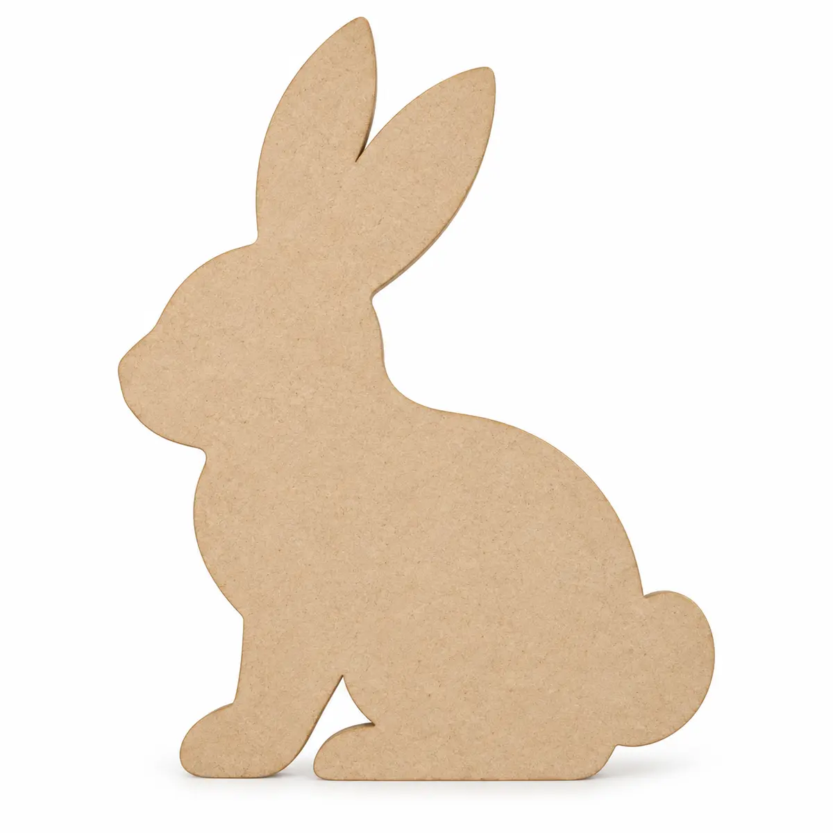 Seated Easter Bunny unfinished MDF cutout