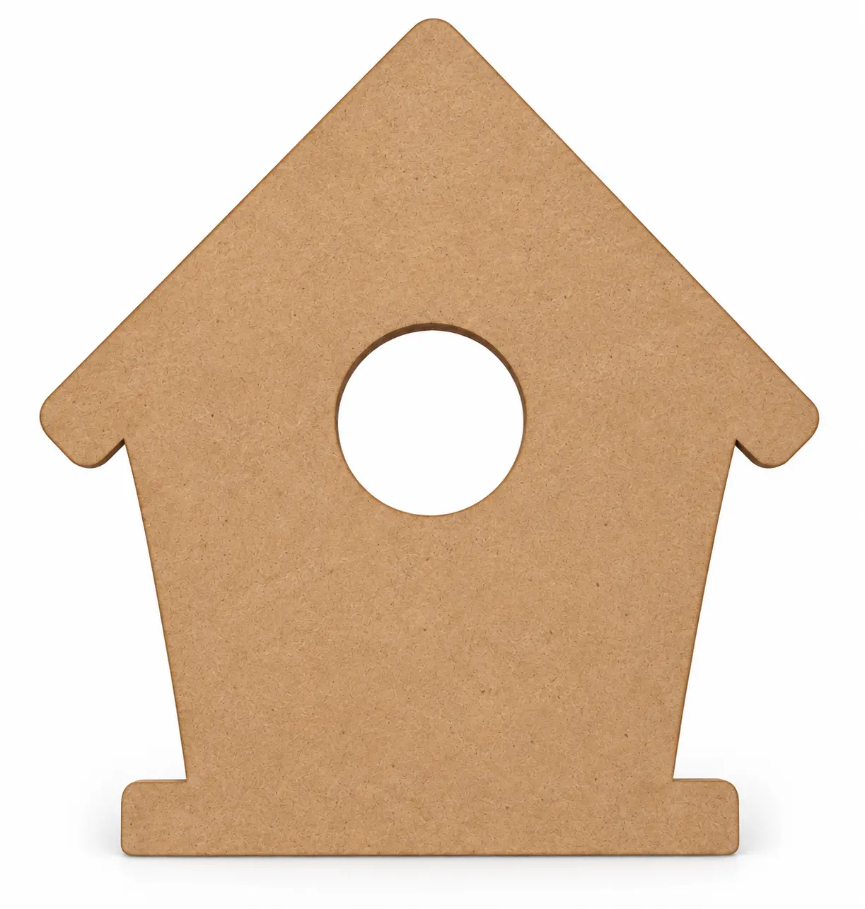 Solid Birdhouse unfinished MDF cutout
