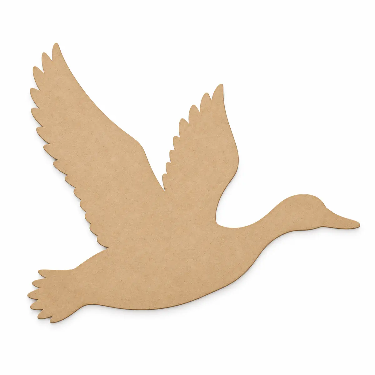Flying Mallard Duck unfinished MDF cutout