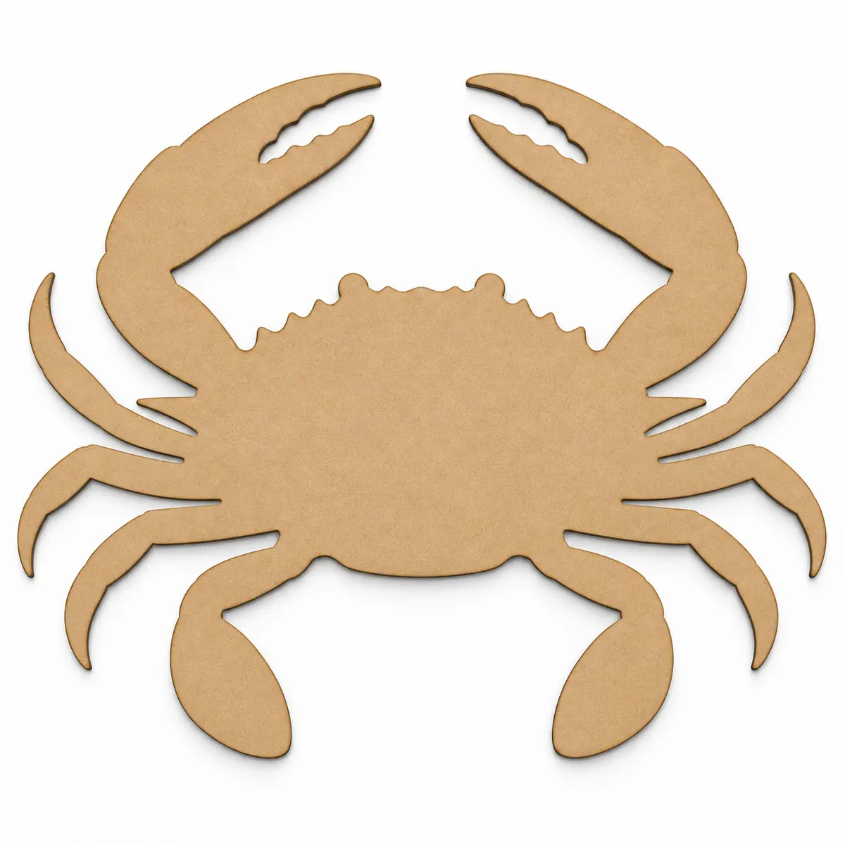 Blue Crab Shape unfinished MDF cutout