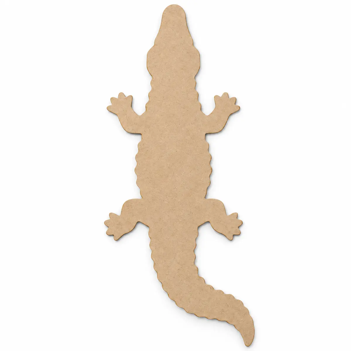Vertical Alligator unfinished MDF cutout