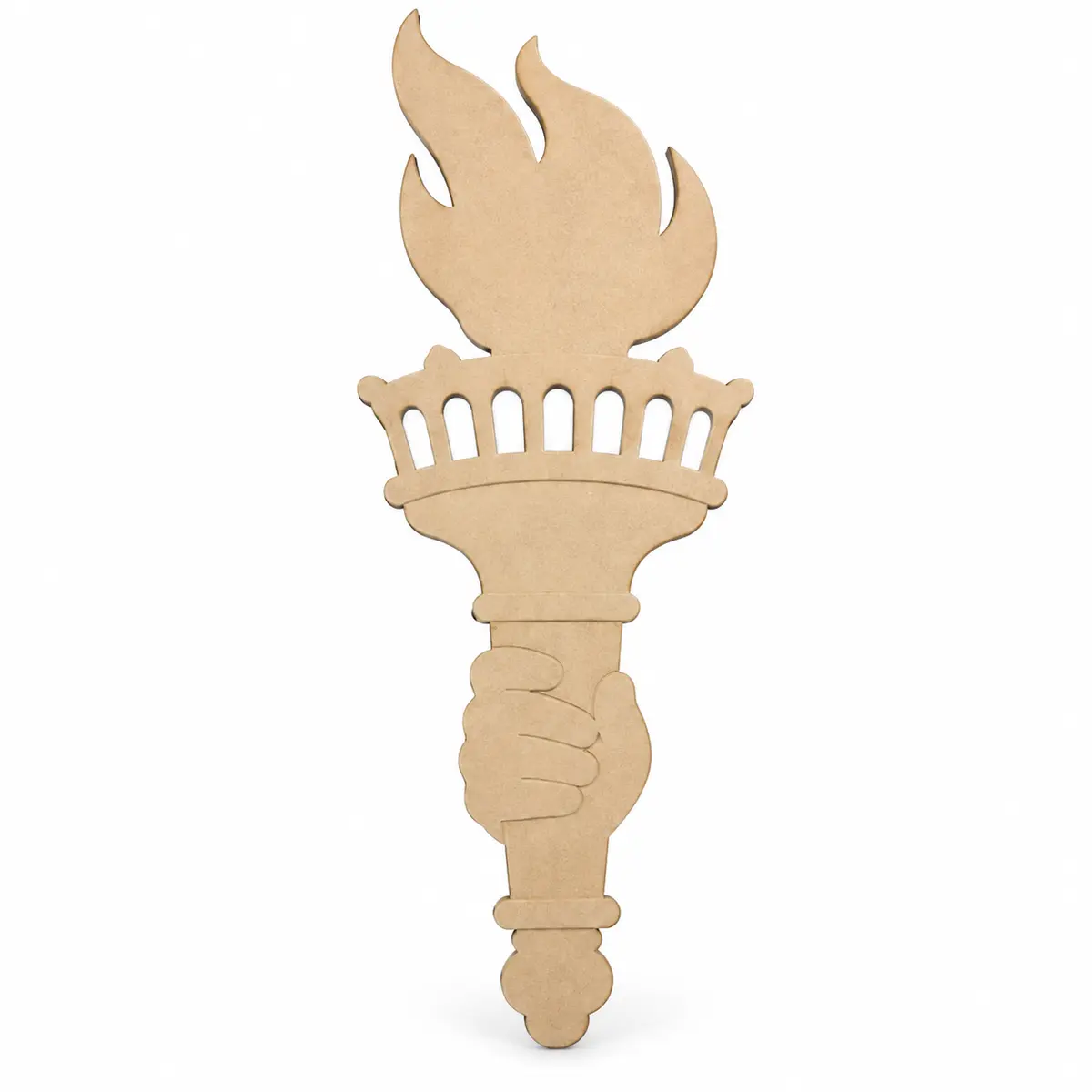 Liberty Torch unfinished MDF cutout