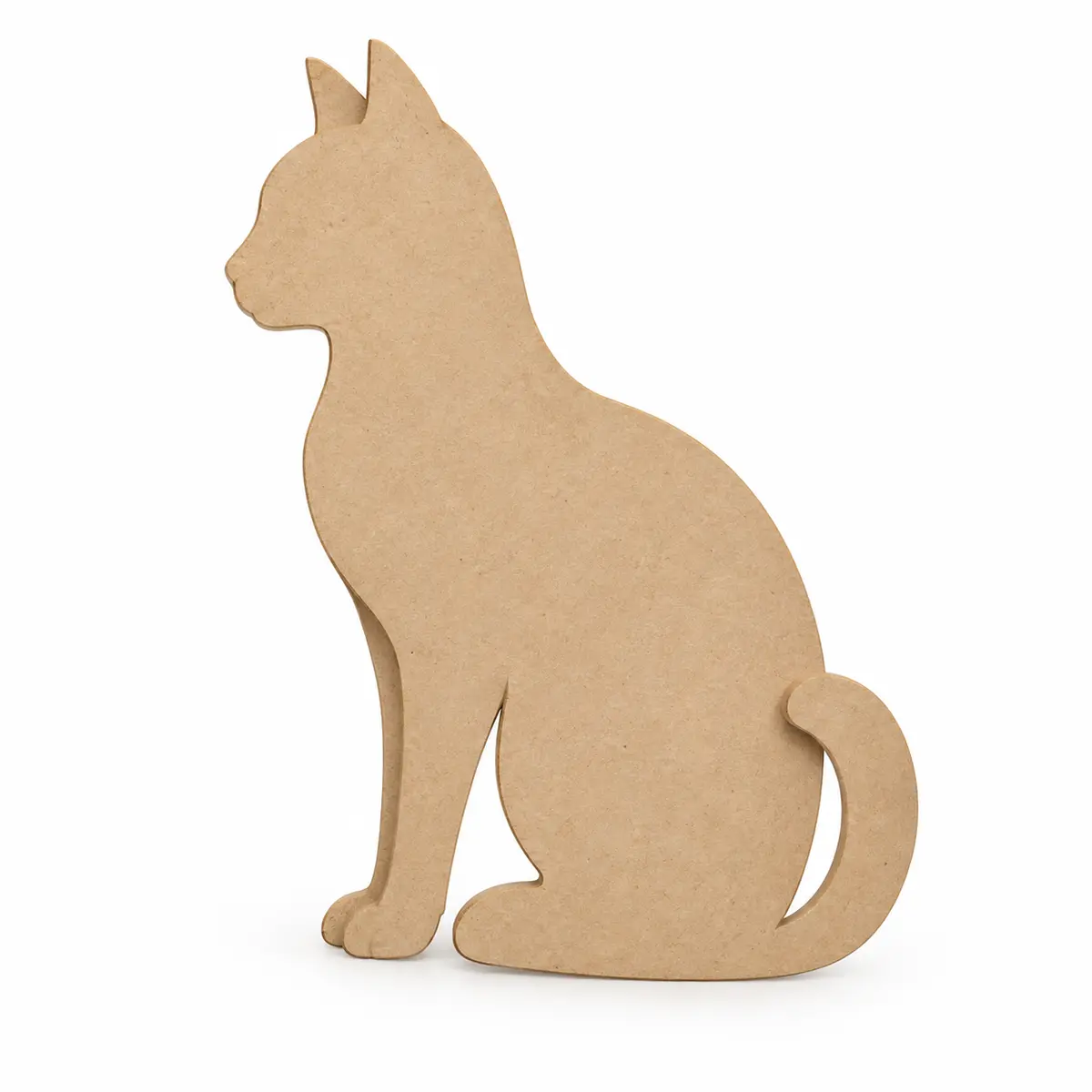 Sitting Cat unfinished MDF cutout