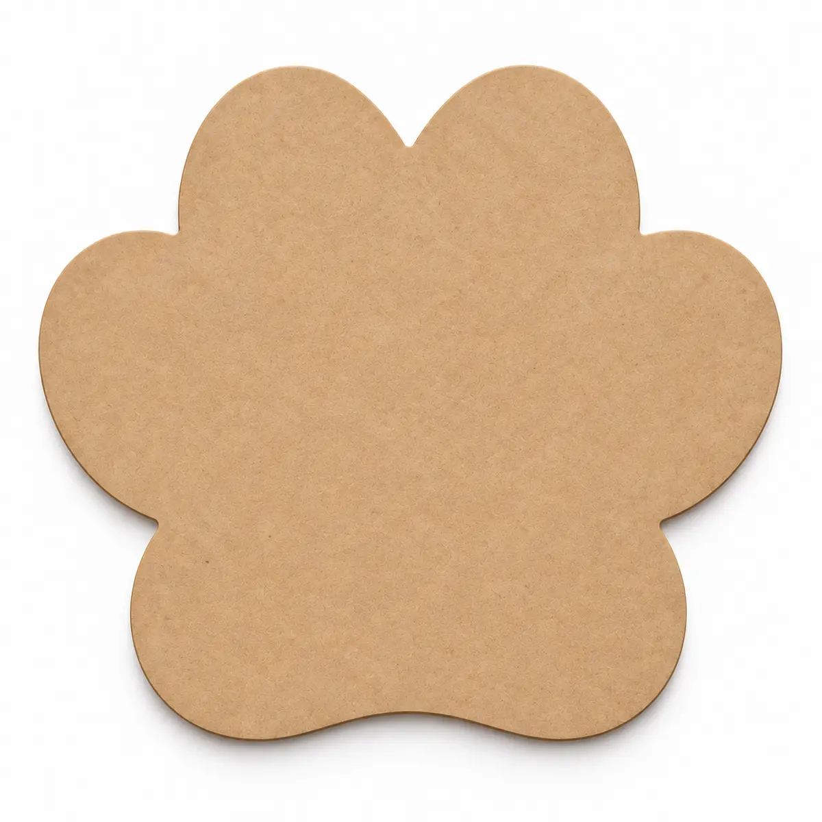 Solid Paw unfinished MDF cutout