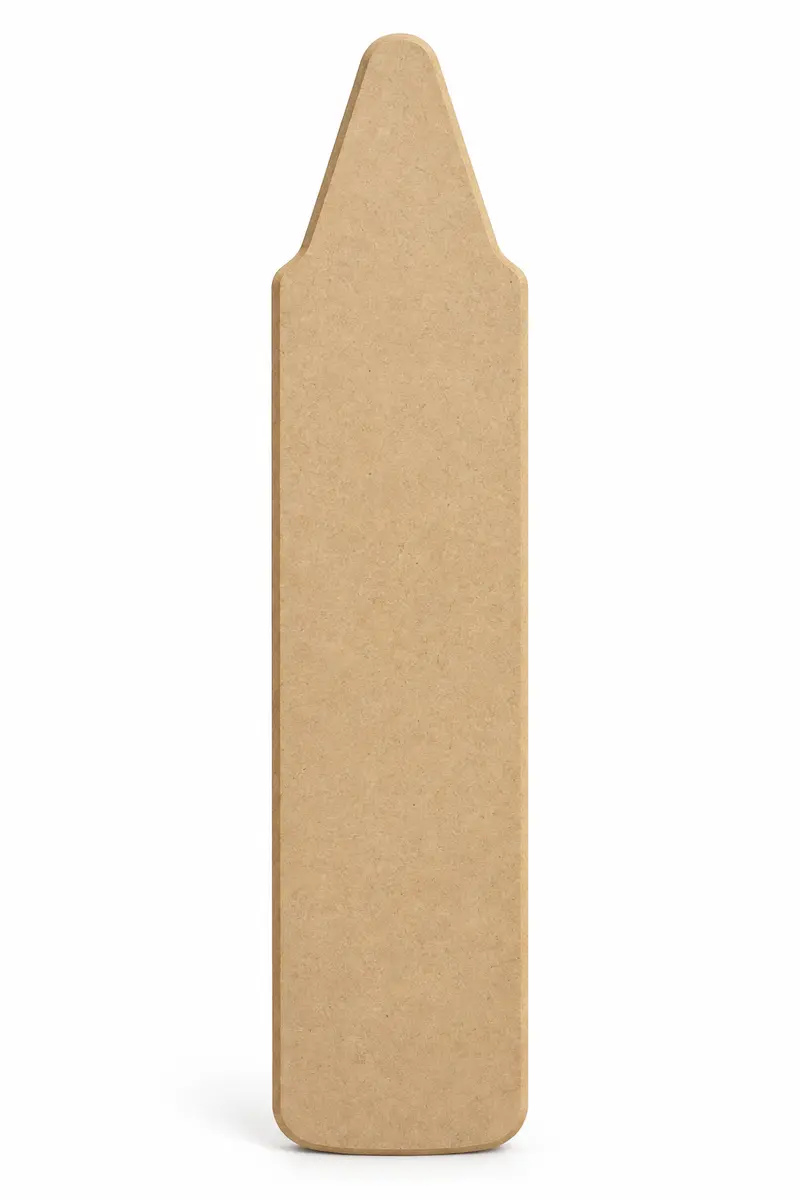 Crayon unfinished MDF cutout