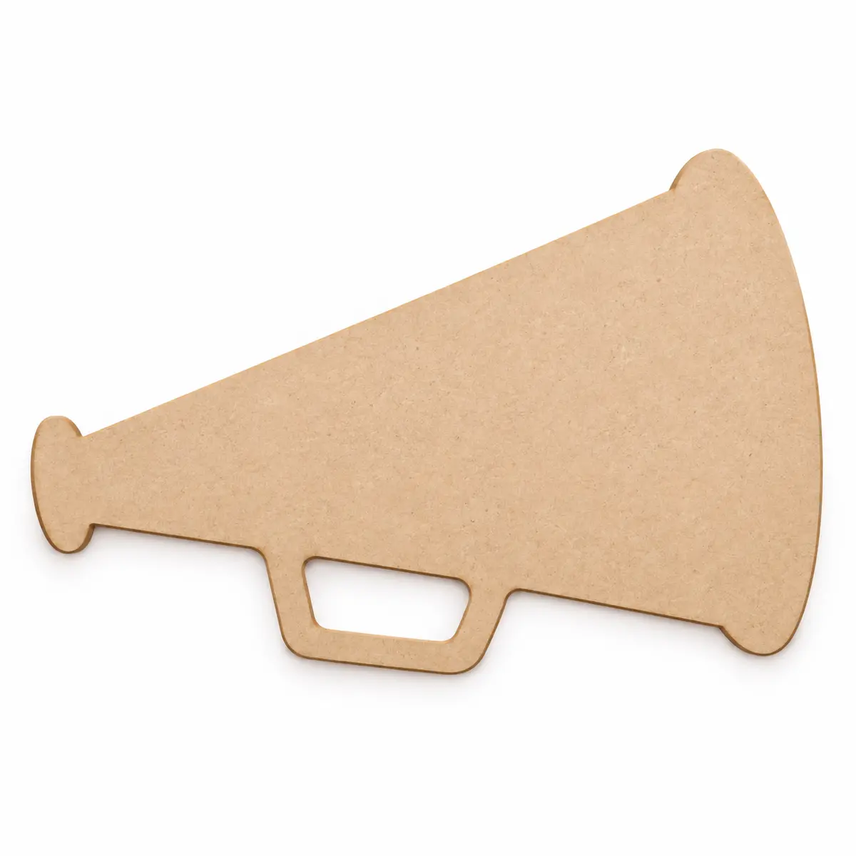 Cheer Megaphone unfinished MDF cutout