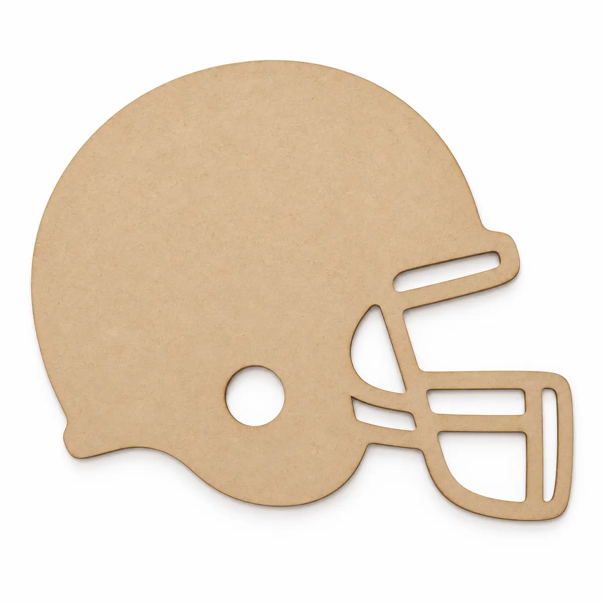 Football Helmet unfinished MDF cutout